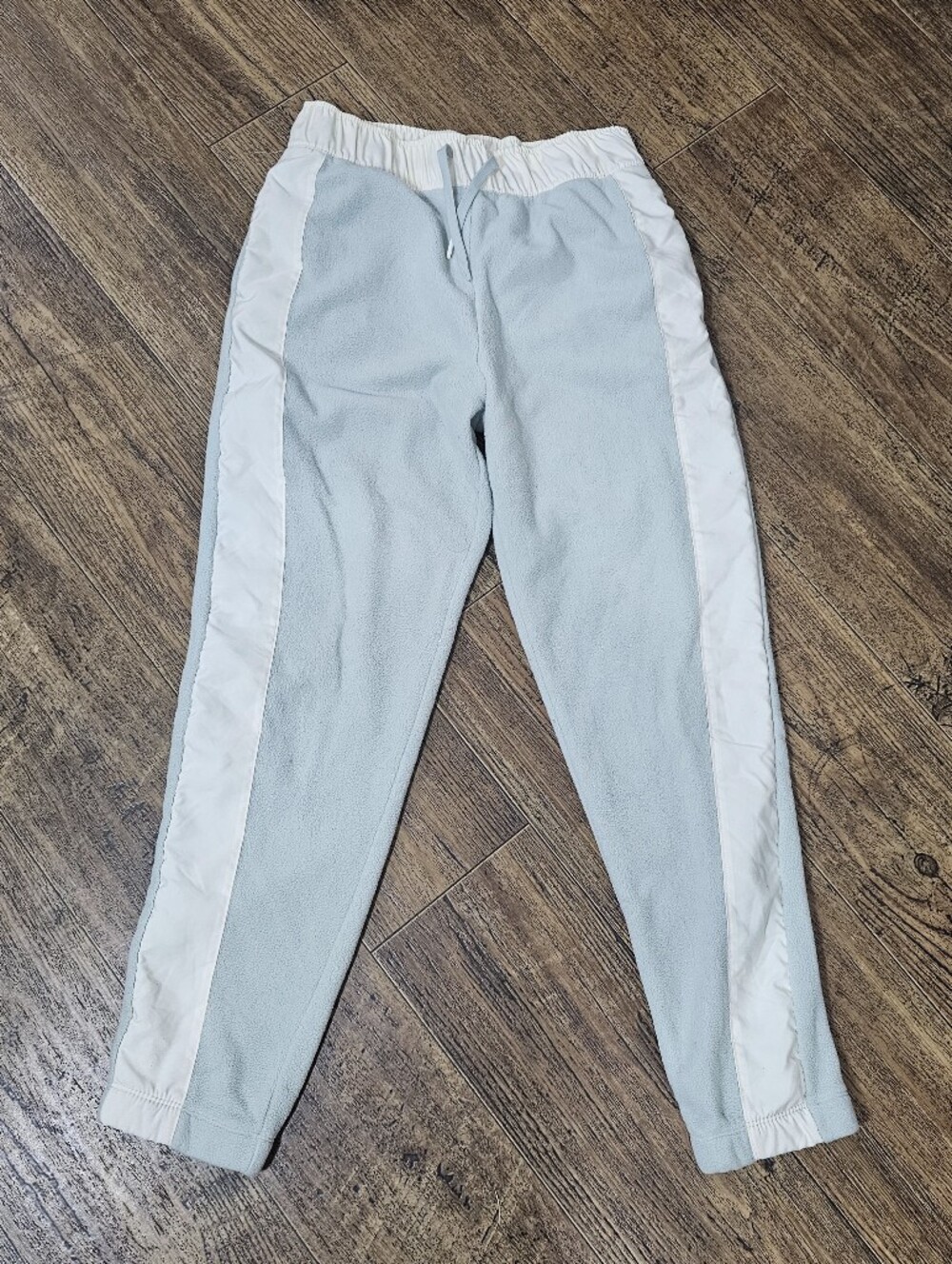 Nike Cream and Light Green  Fleece-Lined Track Pants Sz M RETRO vintage